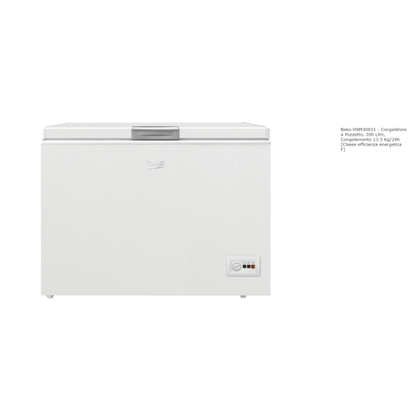 Beko HSM30031 - Congelatore a Pozzetto, 300 Lt.