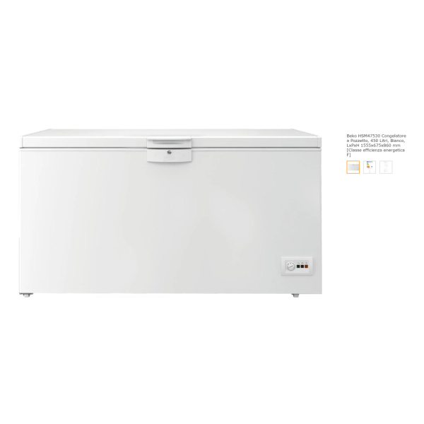 Beko Congelatore a Pozzetto 415 Litri HSM47530