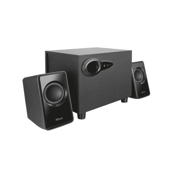 CASSE PC TRUST AVORA 2.1 AUDIO SPEAKER USB JACK 3,5MM ALTOPRLANTI 18W NERO BLACK