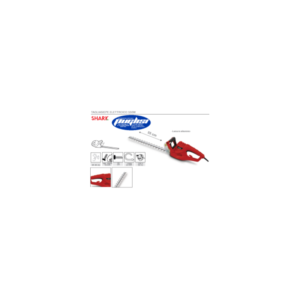 TAGLIAERBA TAGLIASIEPI TAGLIASIEPE TOSASIEPI ELETTRICO 550 WATT 220 VOLT 50 HZ