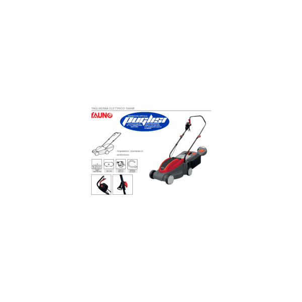 TAGLIAERBA ELETTRICO 1300 WATT FAUNO KOMBO KO257