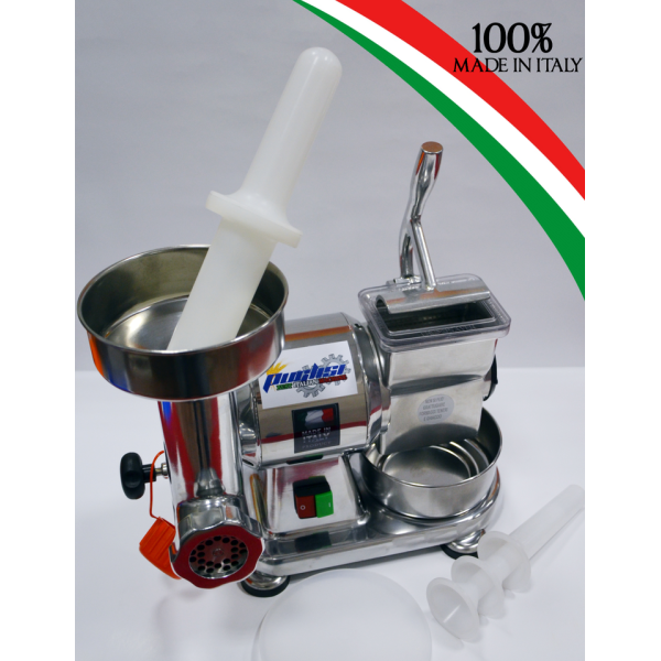 GRATTUGIA + TRITACARNE PROFESSIONALE COMBI ,MOD. TRITON 220V