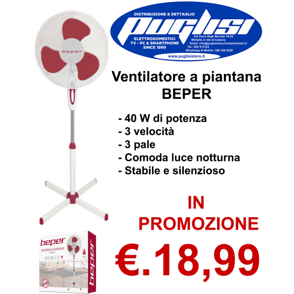 VENTILATORE A PIANTANA BEPER VE.116H